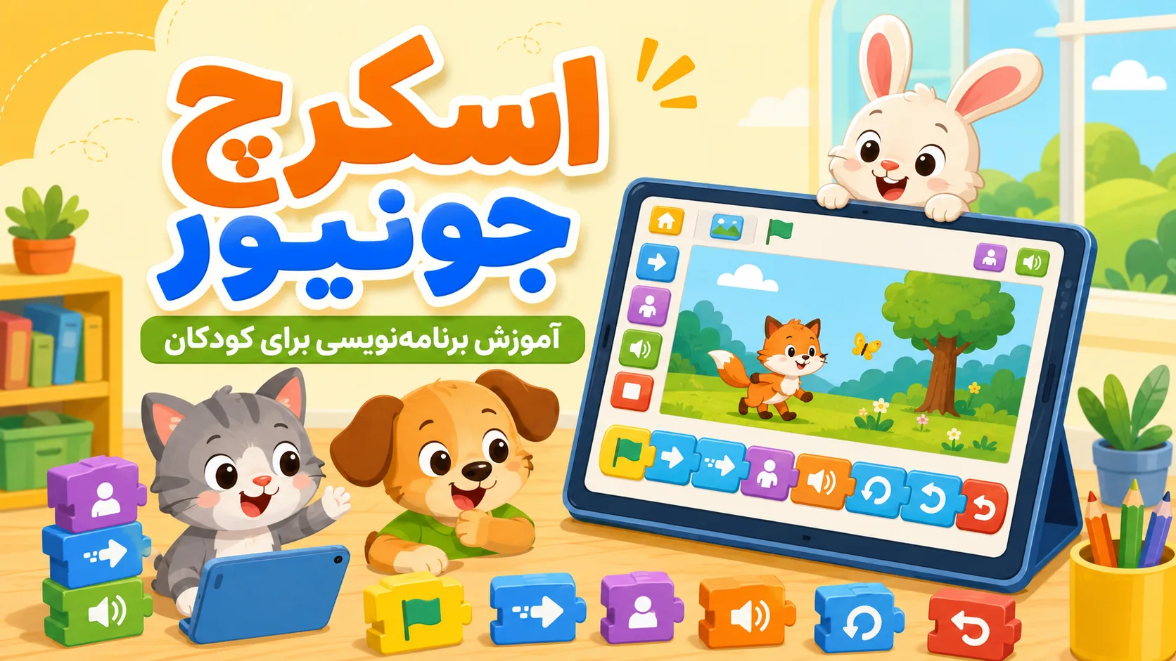 آموزش ساخت انیمیشن در اسکرچ جونیور