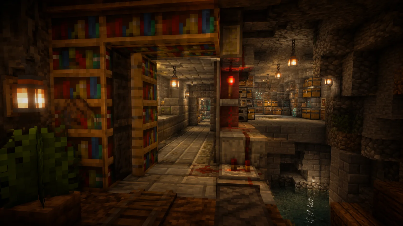 زیرزمین مخفی زیر خانه در ماینکرافت